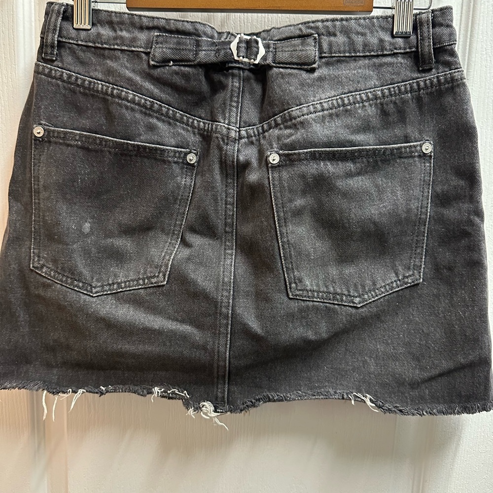 Free People women's Black Denim Mini Skirt size 29/ NWOTA109 - Picture 2 of 3
